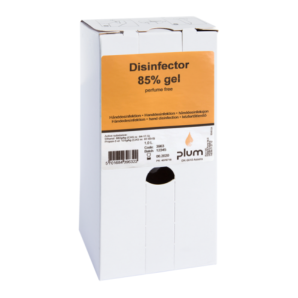Plum Disinfector 85% - 1000 ml Bag-in-Box ( 8 St. ) Desinfektionsmittel hygienische Handdesinfektion Desinfektion ( Viruzid ) Covid-19