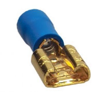 Sinuslive FS 6.3-2.5 mm Flachstecker vergoldet (10 Stück) im Beutel Flachstecker 24-Karat vergoldet und isoliert